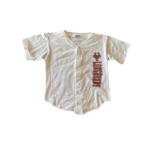 Vintage Texas Longhorns Velva Sheen USA Made Baseball Jersey L
